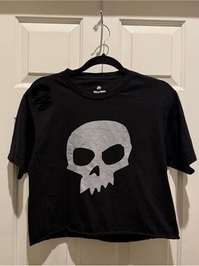 Sid Skull Cropped Top T Shirt